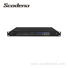 4x10G SFP Port+16x1000Mbps Optical port+8*Combo Port 1U Rack Mount Industrial Ethernet Switches L3 managed Static Routes